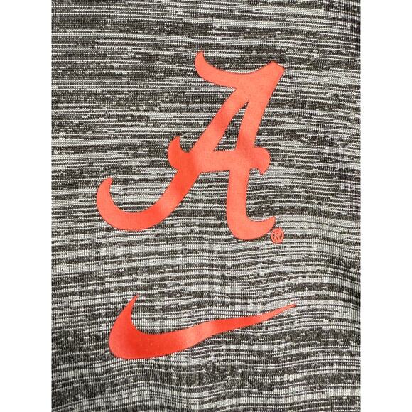 Nike Alabama Crimson Tide Long Sleeve Shirt Heather Gray Red Mens‎ Large NCAA - Picture 3 of 8